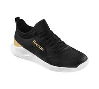 Kempa Boy's Kourtfly Jr Handball Shoes, Black/White/Gold, 4 UK Child