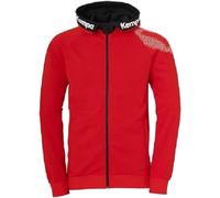Kempa Men's Core 26 Hood Jacket Men's Boys Hooded Jacket Training Jacket Sweatshirt Hoody Pullover with Hood Red
