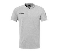 Kempa Men's Status Polo Shirt Handball Game t-Shirt, gris Melange, S