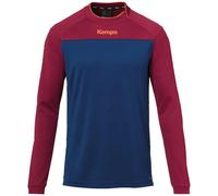 Kempa Prime Long Sleeve Shirt Children's Long-Sleeved Shirt - Deep Blue/Deep Red, Large
