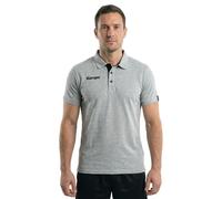 Kempa Men Prime Polo Shirt Men's Polo Shirt - Grey Mélange/Black, M