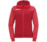 Kempa Women's Prime Multi Jacket with Hood, womens, 200511903, Chilli Red/Red, S