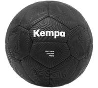 Kempa Spectrum Synergy Primo Black & White Handball Training and Play Ball with Unique 30 Panel Construction - Suitable for All Ages - Black - Size 0