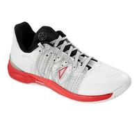 Kempa Unisex Attack One 2.0 Handball Shoes, Trainers, White/Red, EU 42.5, White red, 8.5 UK