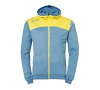 Kempa Men's Emotion 2.0 Hood Jacket Sweatshirt, Dove Blue/Lime Yellow, XL