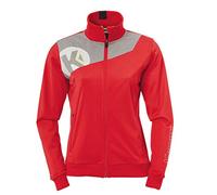 Kempa Women Core 2.0 Poly Jacket Ladies Jacket - Red/Dark Grey Melange, XXL