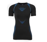 Kempa Women's Attitude Pro Short Sleeve T-Shirt, Black/Blue, Medium/Large