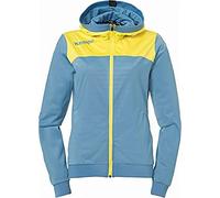 Kempa Women's Emotion 2.0 Kapuzenjacke Hooded Jacket, Dove Blue/Lime Yellow, L