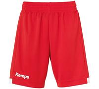 Kempa Women's Shorts for Sports Fitness Gym Basketball Handball Jogging Bottoms with Elastic Waistband Player Long Shorts Women Red/White