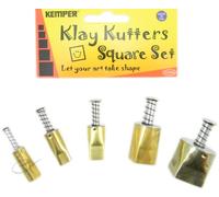 Kemper Clay Pattern Cutters -5 Pc Square Set