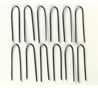 Kemper Tools Kiln Element Staples (12), Silver, High Fire Nichrome Wire, 1.5long pins, Made in USA