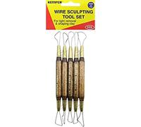 Kemper Wire Sculpting Tool Set DSS for Light Removal & Shaping Clay, Dough, Pottery 5 PC 15cm - 1.3cm Tools