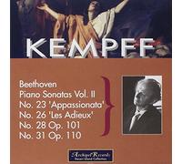 Kempff - PIANO SONATAS KEMPFF WILHELM 08/02