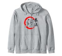 Kempo Karate Japanese Martial Arts Dojo Training Zip Hoodie