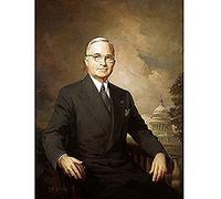 Kempton Portrait President Harry Truman USA Painting Unframed Wall Art Print Poster Home Decor Premium