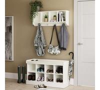Kempton Shoe Bench + Wall Rack