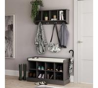 Kempton Shoe Bench + Wall Rack