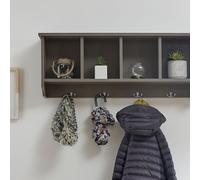 Kempton Wall Rack Grey 4 Shelves