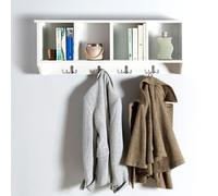 Kempton Wall Rack White 4 Shelves