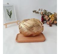 KEMTAT Metallic T-Shirt Yarn Ball, 120 Meter Fabric Cloth Knitting Yarn For Hand DIY Bag Blanket Cushion