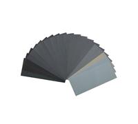 KEMUZ 20pcs Professional Sandpaper Set 23 x 9.3 cm, Grit 36 60 80 100 120 150 180 240 320 400 600 800 1000 1200 1500 2000 2500 3000 400 0 500 0, Wet and Dry, for Car Wooden Furniture, Stone, Varnish