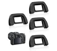 KEMUZ 4 Pieces Professional Camera Eyepiece, Compatible with Nikon D750 D610 D7000 D80 D90 D200 D3300 Z6 Z7, Sony A7R III 6300, Canon 6D Mark II, Dustproof and Anti-Light, Black