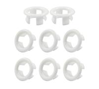 KEMUZ 8 Pieces Sink Overflow Ring, Sink Overflow Ring, Overflow Cover Washbasin, Sink Overflow Cover, Universal for Bathroom Sink, White