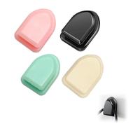 KEMUZ Adhesive Hooks Black - 40 Invisible Mini Adhesive Hooks No Drilling | Extra Strong Adhesive Power for Towel, Keys & More | Ideal for Bathroom, Kitchen, Garage (Pack of 40)