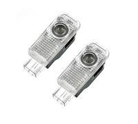 KEMUZ Door Projection Lights for Audi A4 B8 8L 8V A4 B6 B7 B8 B9 A5 A6 4K 4G A7 Q2 Q3 Q5 Q7 LED Projector Entry Lighting Door Logo Laser Door Light (4 Rings + Lettering) Pack of 2