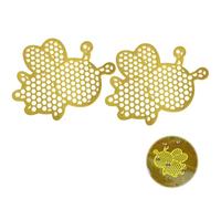 KEMUZ EVA Bee Drinker - Floating Bee Island with Honeycomb Design, Insect Trough for Garden, Balcony & Park - Bee Feeder with Safe Drinking Surface (Set of 2)