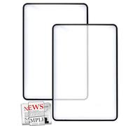 KEMUZ Pack of 2 Magnifying Glass for Full Pages Fresnel Lens Magnifying Glass Large Magnifying Glass Whole Pages Lens Magnifying Glass for Seniors and Reading, Books, Reading Magnifier for Seniors