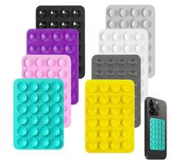 KEMUZ Pack of 8 Suction Cup Adhesive Holders for Mobile Phone Cases, Suction Cup Phone Holder, Mobile Phone Accessories, Influencer Accessories, Silicone Suction Cup Mobile Phone Case for Selfies and