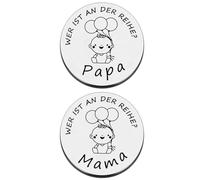 KEMUZ Pregnancy Gift Decision Coin Gifts, Christening Gifts for Girls Boys, New Parents Gift, Pregnancy Gift, Personalised Gifts Baby