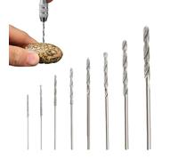 KEMUZ Set of 8 Diamond Drill Bits, 0.8 mm to 3.0 mm Glass Drill Bit Set for Glass, Metal, Shells, Jade, Beads, etc., Diamond Drill, Glass Drill