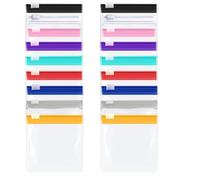 KEMUZ Travel Pharmacy Zip Bags - Pack of 18 Reusable Medicine Bags | Waterproof EVA Pill Bags with Zip for Tablets, Vitamins & Jewellery | Practical Storage Bags