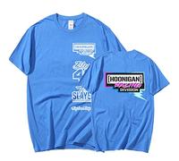 Ken Block 43 Tshirt Men's Graphic Print T Shirt Aesthetic Casual Cotton Oversized Short Sleeve Tshirts Tops Streetwear Blue,L
