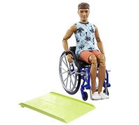 Mattel Barbie Ken Doll With Wheelchair & Ramp Toys
