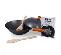 Ken Hom Classic 31Cm Non Stick Carbon Steel 5 Piece Wok Set