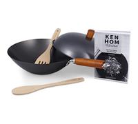 Ken Hom Classic 31cm Non Stick Carbon Steel 5 Piece Wok Set