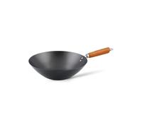 Ken Hom Classic Carbon Steel Non Stick Wok 35cm with Wooden Handle - Black Ken Hom Black