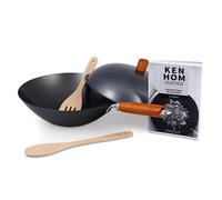 Ken Hom Classic Carbon Steel Wok Set, 31cm