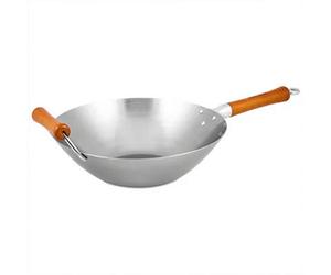 Ken Hom Excellence Carbon Steel Wok 32Cm - Silver