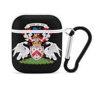 Ken-Nedy Marquess of Ailsa Coat of Arms Funny Case Cover Compatible for AirPods 1 & 2 Earbuds Protective Hard Cover with Keychain