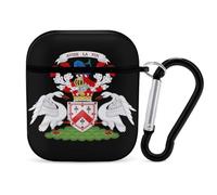 Ken-Nedy Marquess of Ailsa Coat of Arms Funny Case Cover Compatible for AirPods 1 & 2 Earbuds Protective Hard Cover with Keychain