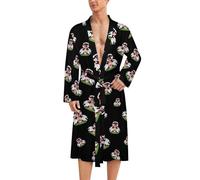 Ken-Nedy Marquess of Ailsa Coat of Arms Mens Bathrobe Long Bath Robe Warm Spa Robe Nightgown Soft with Waist Belt