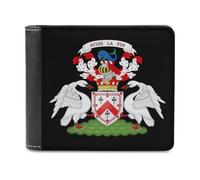 Ken-Nedy Marquess of Ailsa Coat of Arms Printed Wallets Bifold Wallet Change Cash Bag with Multiple Card Slots for Men and Women
