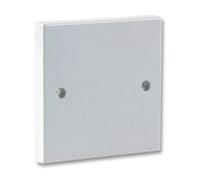 kenable 1 Gang Blanking Plate for Single Gang Back Box White Finish with Screws 86mm x 86mm