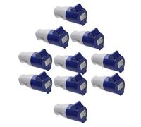 Kenable (10 Pack) Caravan Site Power Socket 240V 16A Blue Ip44 Splash-Proof