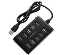Kenable 10 Port Usb 2.0 Hub For Pc Laptop With Over Current Spike Protection 0.8M