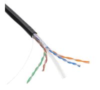 kenable 100m Cat6 CCA Outdoor Ethernet Cable Reel Black
